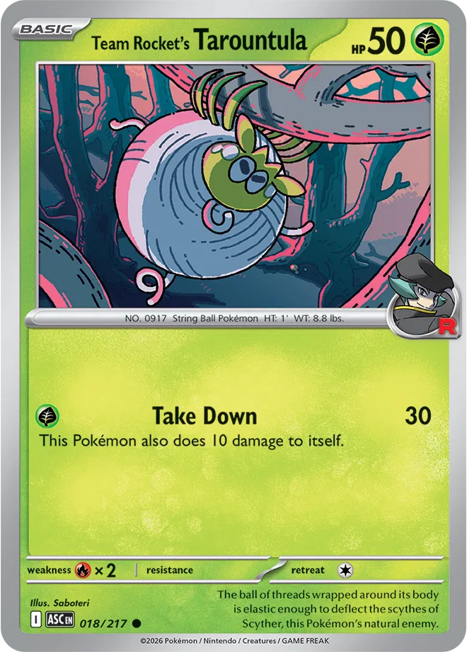 Team Rocket's Tarountula Ascended Heroes Common • 018/217