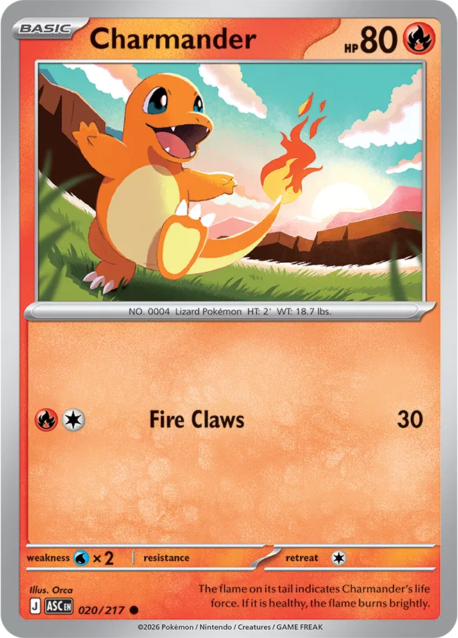 Charmander Ascended Heroes Common • 020/217