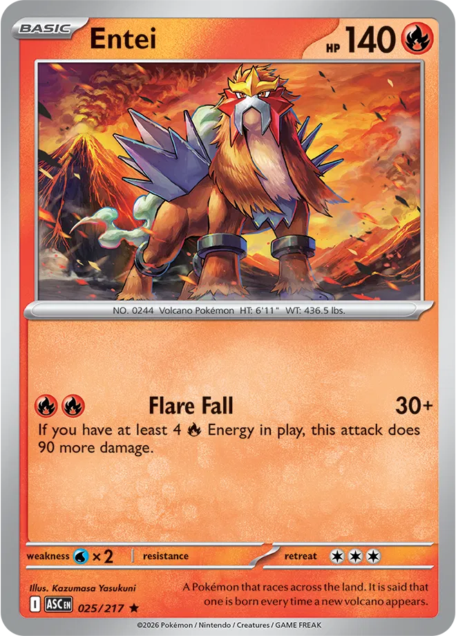 Entei Ascended Heroes Rare • 025/217