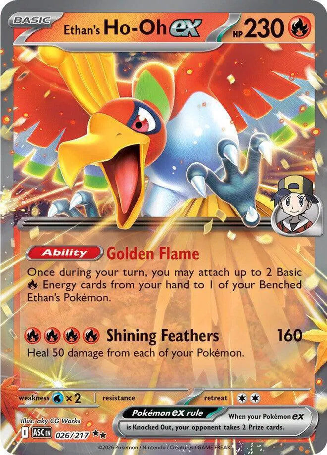 Ethan's Ho-Oh ex Ascended Heroes Double Rare • 026/217