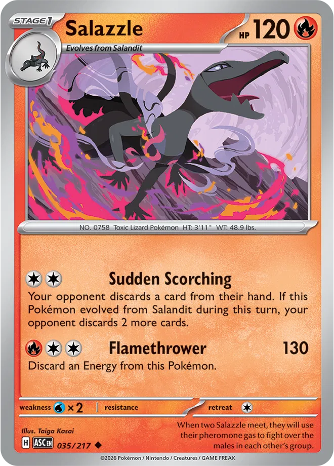 Salazzle Ascended Heroes Uncommon • 035/217