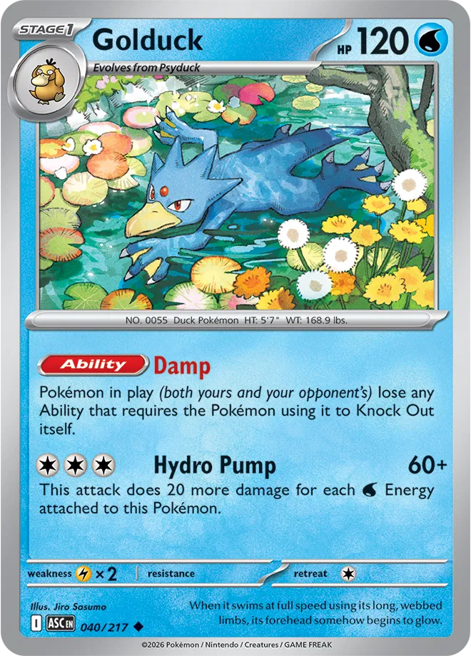 Golduck Ascended Heroes Uncommon • 040/217
