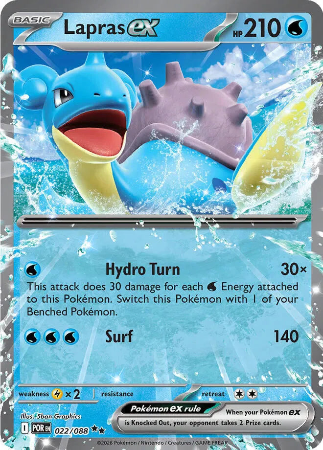 Lapras ex Perfect Order Double Rare • 022/088