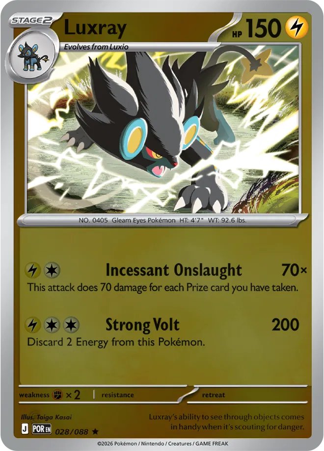 Luxray Perfect Order Rare • 028/088