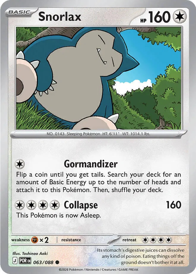 Snorlax Perfect Order Common • 063/088