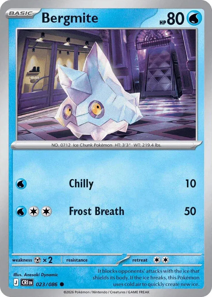 Bergmite Chaos Rising Common • 023/086