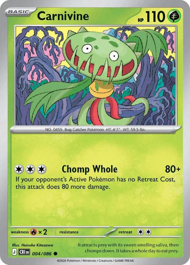 Carnivine Chaos Rising Common • 004/086