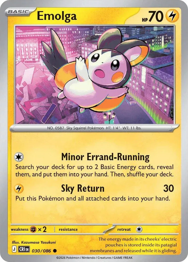 Emolga Chaos Rising Common • 030/086