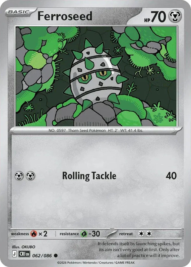 Ferroseed Chaos Rising Common • 062/086