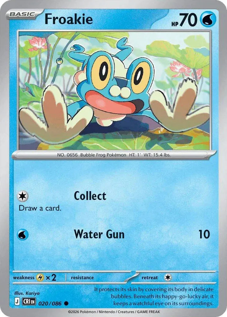 Froakie Chaos Rising Common • 020/086