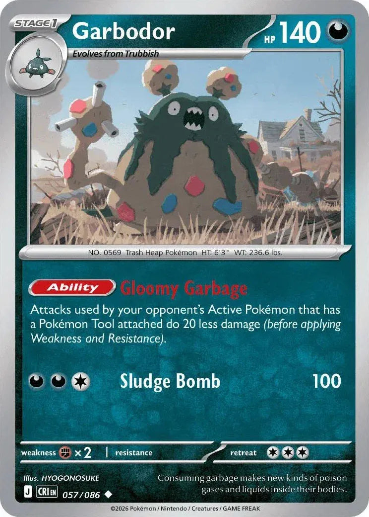 Garbodor Chaos Rising Uncommon • 057/086