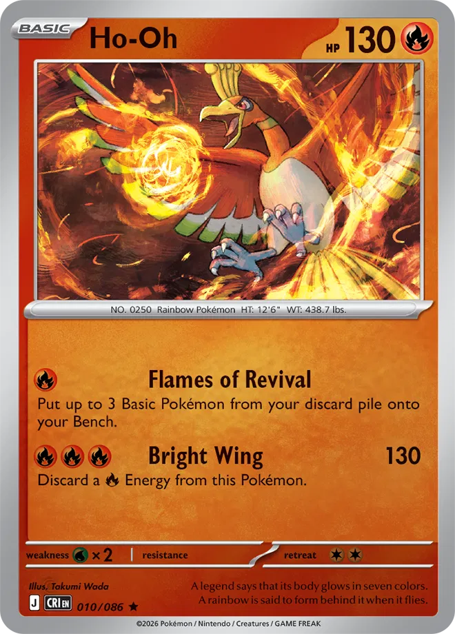 Ho-Oh Chaos Rising Rare • 010/086