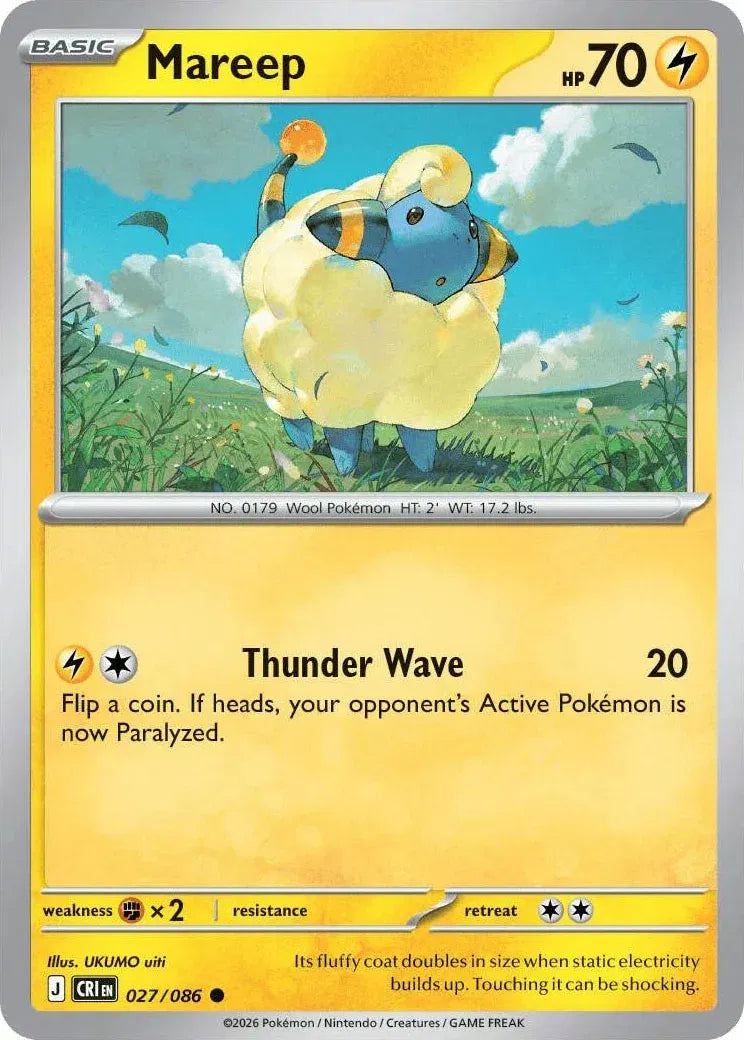 Mareep Chaos Rising Common • 027/086