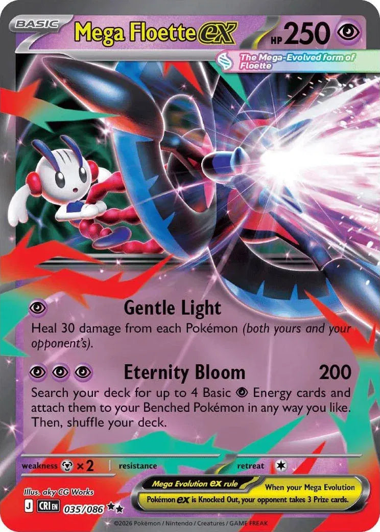Mega Floette ex Chaos Rising Double Rare • 035/086