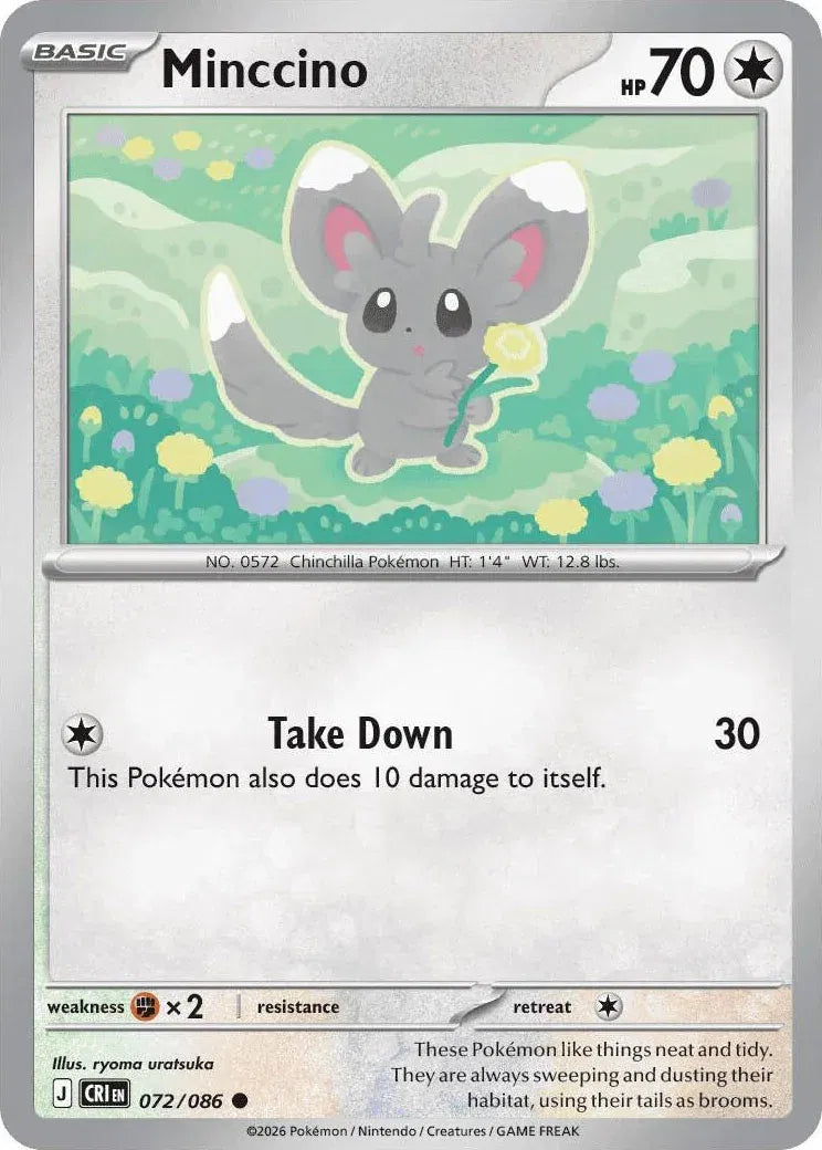 Minccino Chaos Rising Common • 072/086