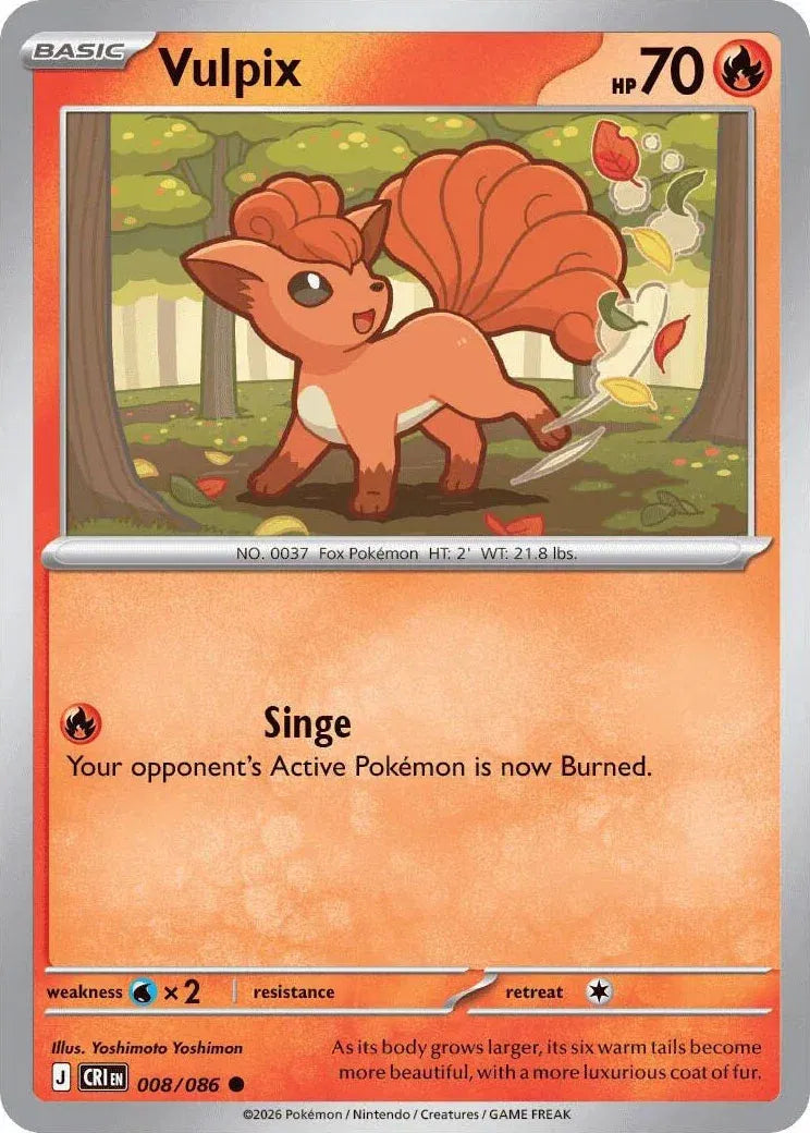 Vulpix Chaos Rising Common • 008/086