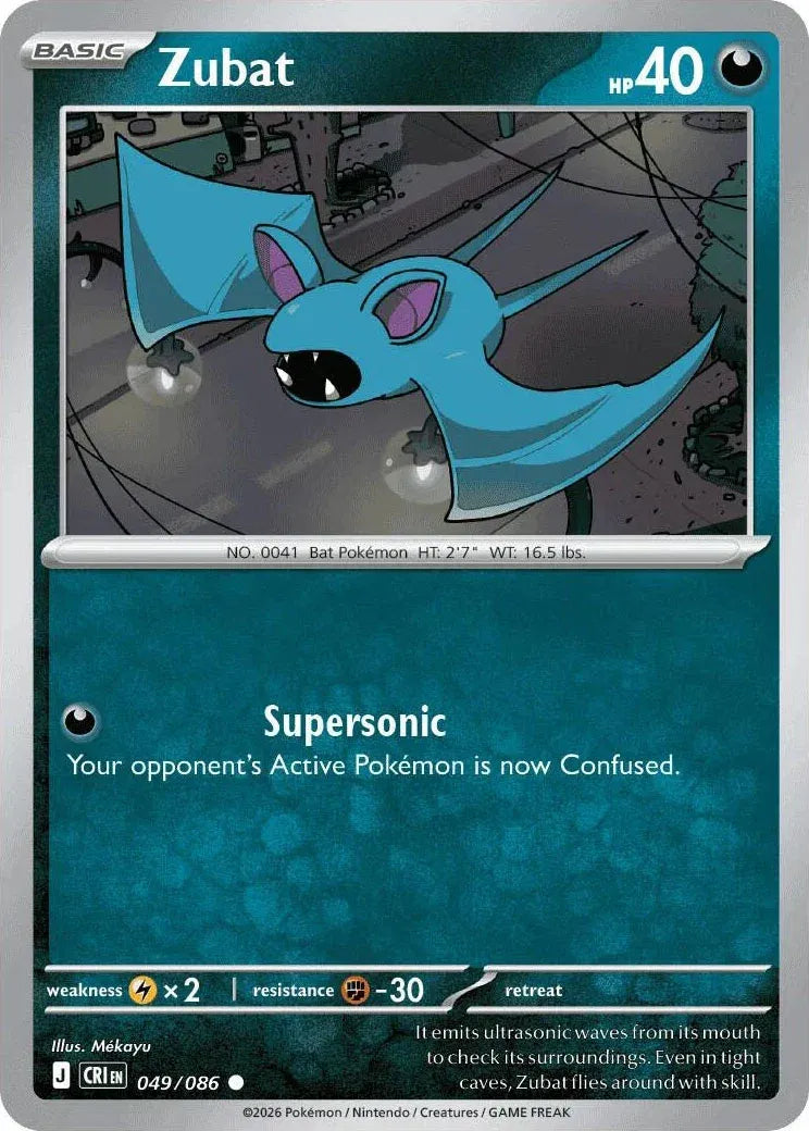 Zubat Chaos Rising Common • 049/086