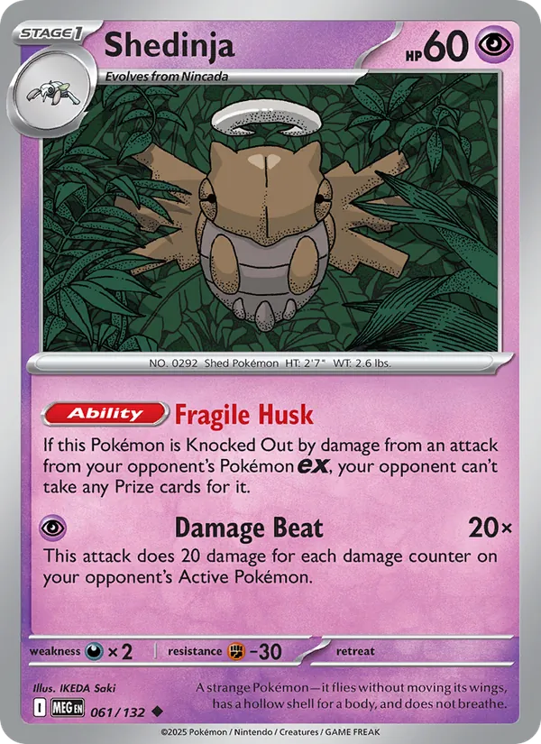 Shedinja 061/132 – Mega Evolution Pokémon TCG