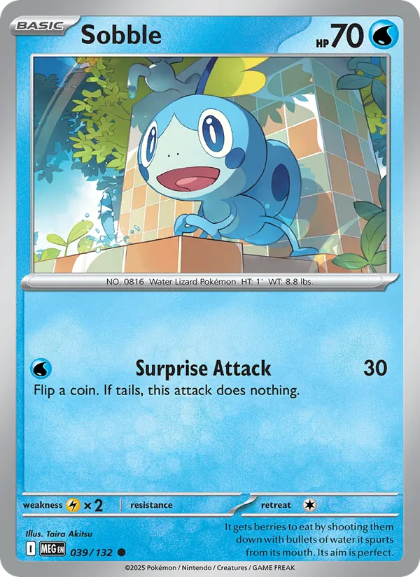Sobble 039/132 – Mega Evolution Pokémon TCG