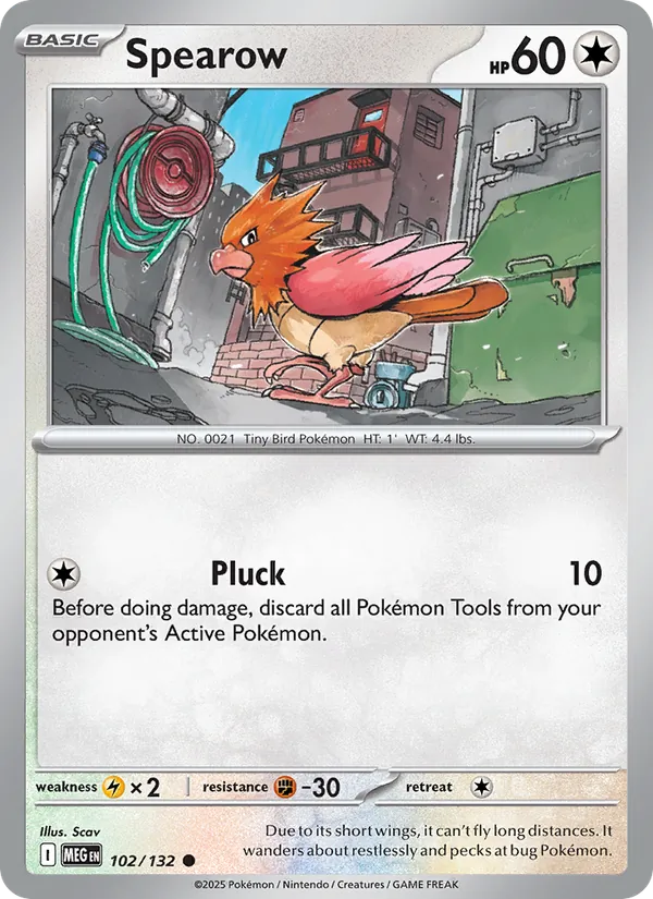 Spearow 102/132 – Mega Evolution Pokémon TCG