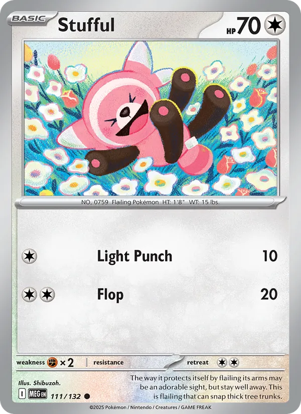 Stufful 111/132 – Mega Evolution Pokémon TCG