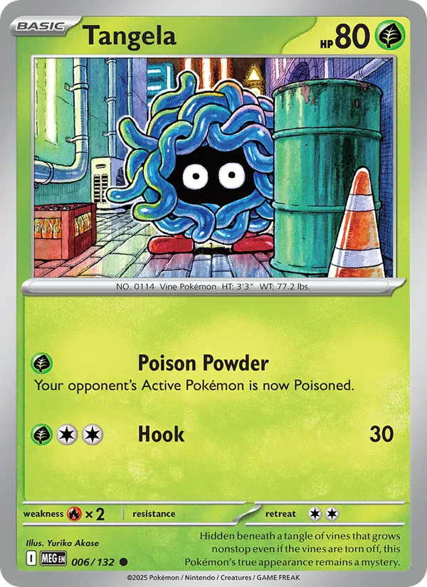 Tangela 006/132 – Mega Evolution Pokémon TCG