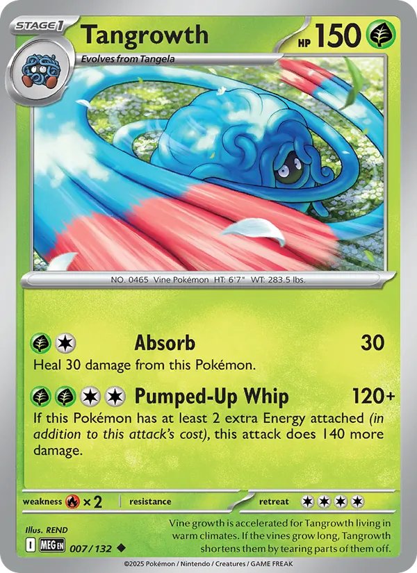Tangrowth 007/132 – Mega Evolution Pokémon TCG
