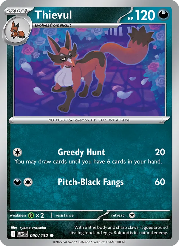 Thievul 090/132 – Mega Evolution Pokémon TCG