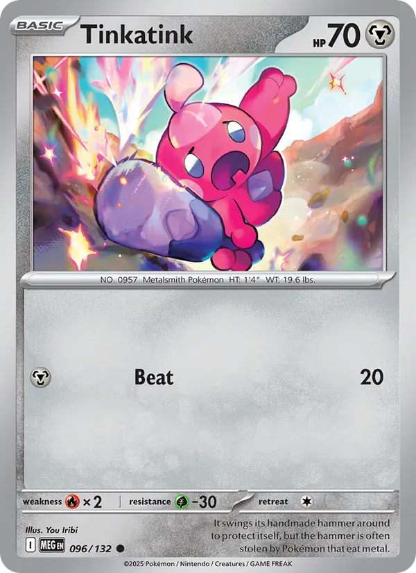 Tinkatink 096/132 – Mega Evolution Pokémon TCG