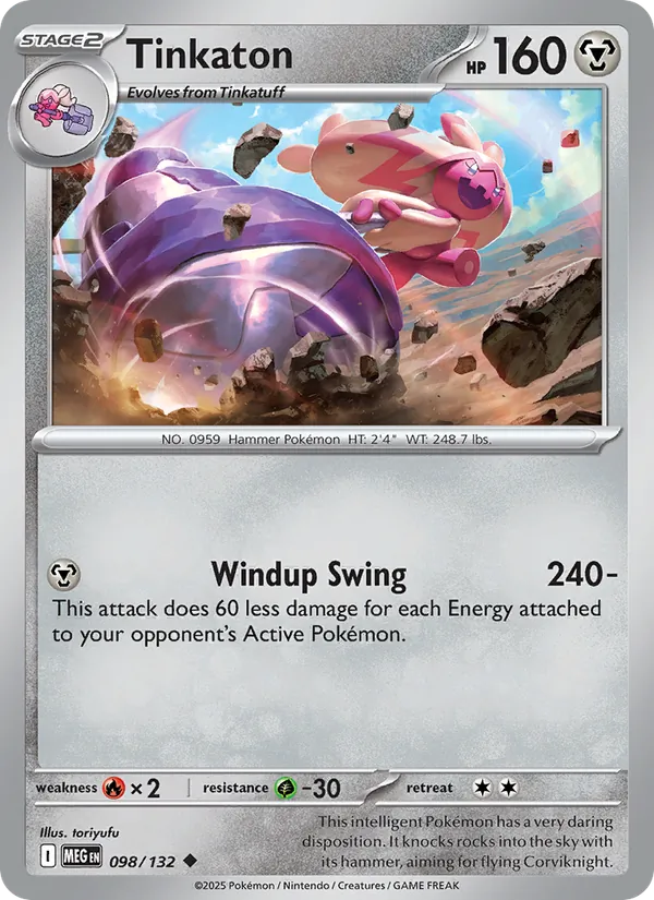 Tinkaton 098/132 – Mega Evolution Pokémon TCG