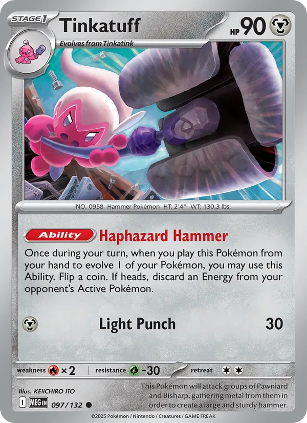 Tinkatuff 097/132 – Mega Evolution Pokémon TCG