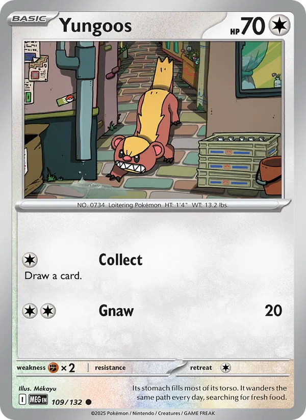 Yungoos 109/132 – Mega Evolution Pokémon TCG